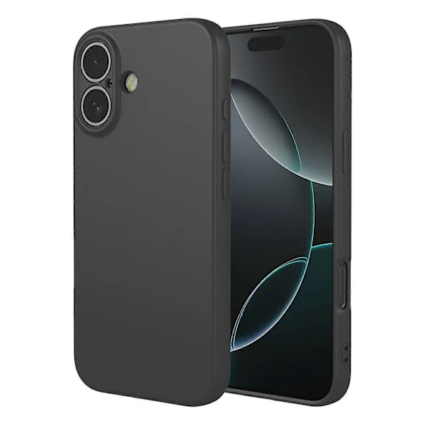 Kompatibel med iPhone 17 Deksel Myk TPU Støtsikker Beskyttende Telefon Deksel Svart-lingling}