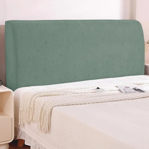 Headboard Cover, Elastic Stain-Resistant Headboard Cover, Protective Cover, Headboard Cover for Bedroom (180 cm, Light Green)