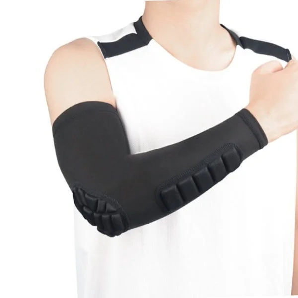 Två par förtjockade armbågsskydd, armbågsskydd, underarms- och armbågsskydd, lämpliga för volleyboll, basket och fotboll.