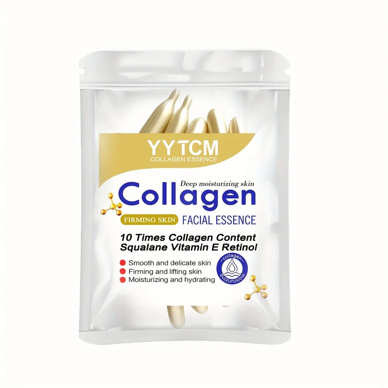 AliExpress - Essence raffermissante au collagène en capsules, hydratante et lissante pour la peau, contient du squalane végétal, du rétinol et de la 