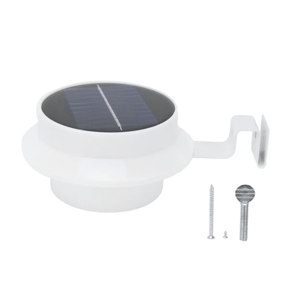 Utomhus Solar Staket Ljus Vattentät 13LED Rännsten Lampa Trädgård Landskap Belysning Vitt Ljus