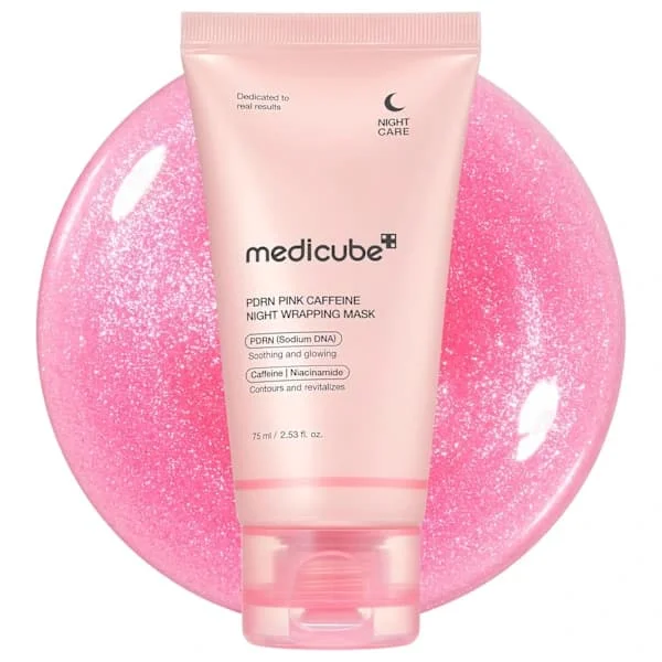 Medicube PDRN Koffein Overnight Peel-Off Mask | Opstrammende, Anti-hævelse, Fugtgivende | Koffein an.