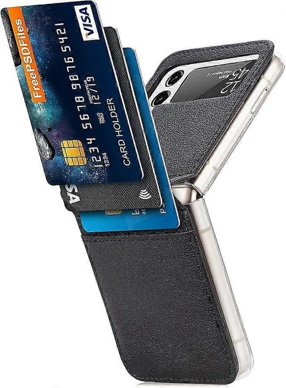 SBSG Galaxy Z Flip 3 5G Etui, Samsung Z Flip 3 Luksus PU Læder Wallet Beskyttende Telefon Etui med Kort Slots Lomme Cover Etui til Samsung Galaxy Z Fl