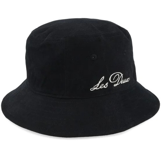 Les Deux - Noir bucket Chapeau - Sand Wash Hat Black Bucket @ Hatstore