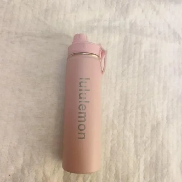Lululemon Back To Life Sportvattenflaska Rostfritt Stål Termosmugg 710ml/24oz rosa