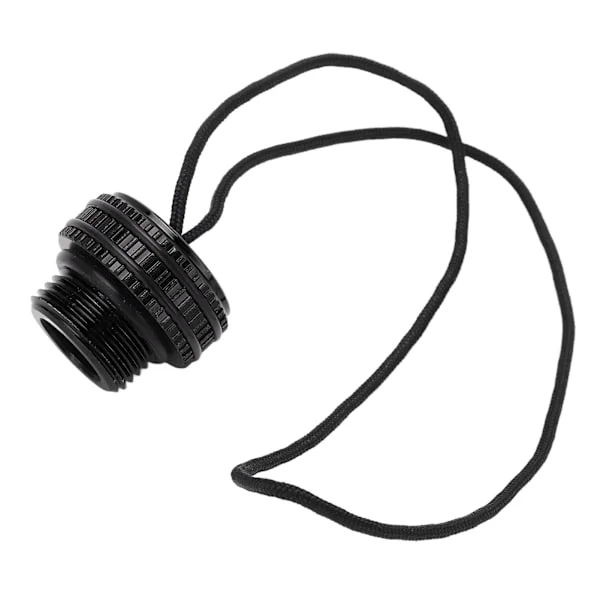 Scuba Dykke Tank Ventil Støv Plugghette Beskyttelsesdeksel Dykk DIN Tank Lås med Snord Svart
