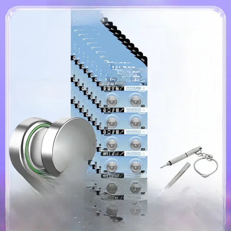AliExpress - 4-120 pièces AG6 LR920 piles bouton SR920SW 371 370 LR96 pile alcaline pile pour montre jouets calculatrice pile bouton à distance