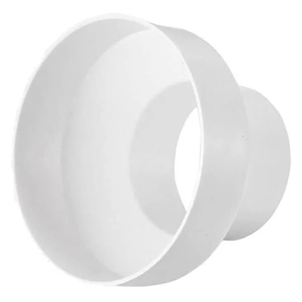 Ventilationsrörreducerare Adapter Rör Luftkanal Adapter Röranslutning för Inline Ventilationssystem