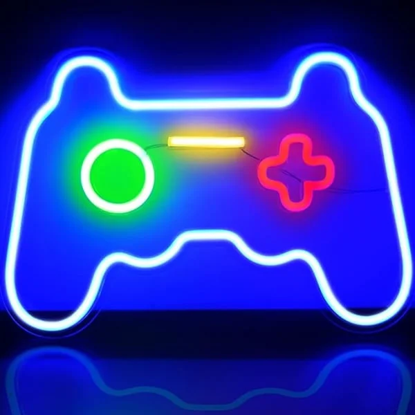 Neon Skyltar för Spel för Väggdekor Neonljus LED-skyltar för Spel R