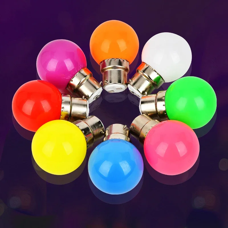 AliExpress - F2 20 pièces ampoule Led couleur B22 3w équivalent 30w 240lm B22 ampoules guirlande couleur Led ampoules multicolores maison Bar fête 