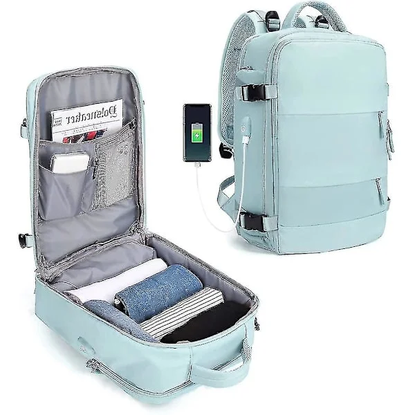 Szlx Women's Large Travel Backpack, Cabin Bag, Hiking Backpack, Waterproof Outdoor Sports Backpack, Casual Backpack, School Bag, Fits 14 Inch