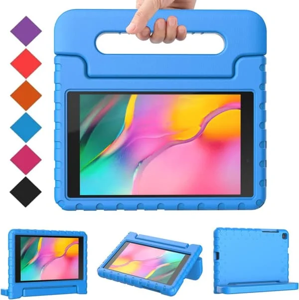 Fodral för Samsung Galaxy Tab A 8.0 2019, SM-T290/T295, Galaxy Tab A 8.0 Fodral 2019, Stötsäkert Lättviktigt Skyddande Handtag Ställ Barnfodral för 