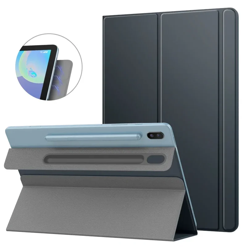 AliExpress - Hülle für Samsung Galaxy Tab S6, ultradünne magnetische Standabdeckung mit Stifthalter für Galaxy Tab S6 Anti-Fall Smart Case