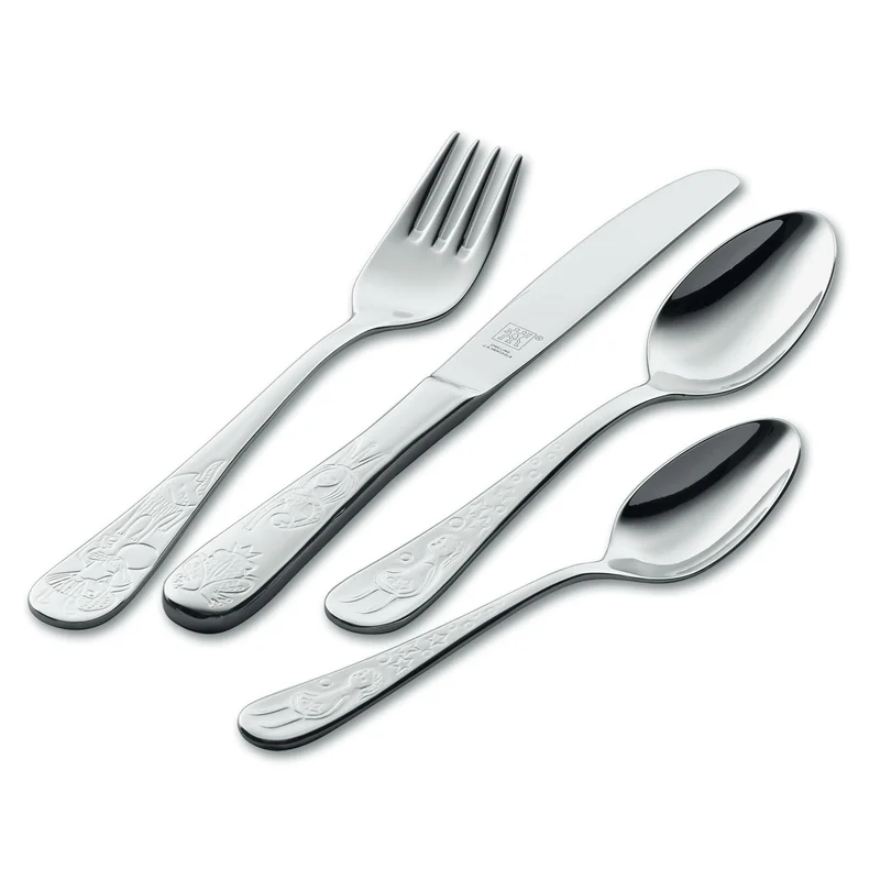 Zwilling Grimm's Fairy Tales barnbestick 4 delar, rostfritt stål | Fler produkter > Barnprodukter > Bestick för barn > Barnbestick | Bagaren och 