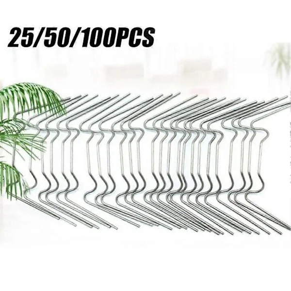 25-100X Rostfritt Stål W Växthusglas Clips Elite Växthus Trådklämmor