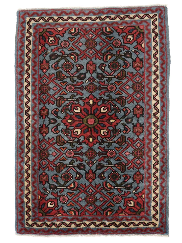 Oriental Hosseinabad Rug 66X97 Black/Dark Red (Wool, )