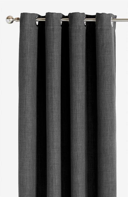 Cellbes of Sweden - Lystett gardin Ellen 2-pack i mørk grå i størrelse 140 x 165 cm