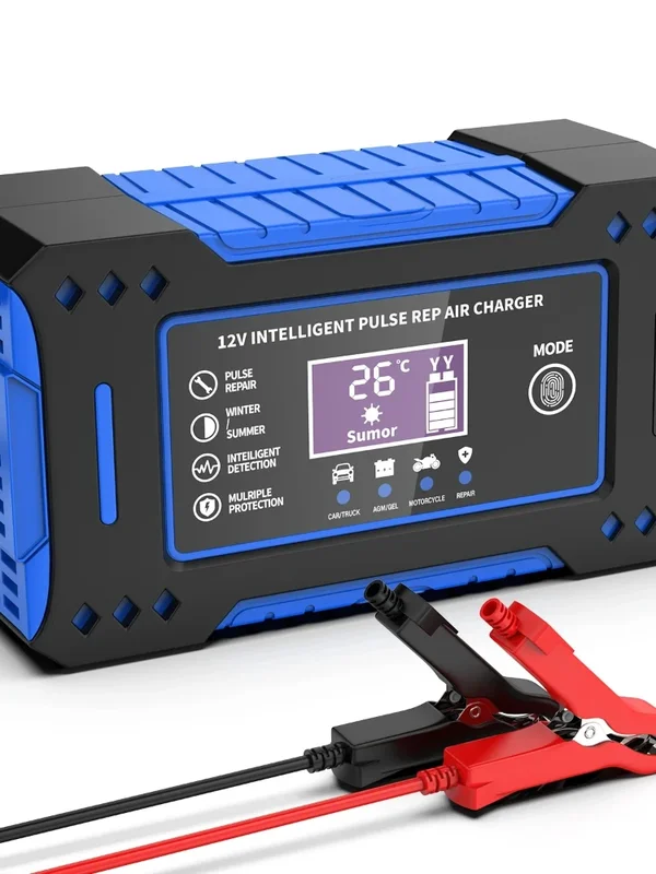 AliExpress - Réparation de batterie écran LCD 6A 12V chargeur de batterie de voiture Intelligent unité de charge de batterie de voiture et de moto 