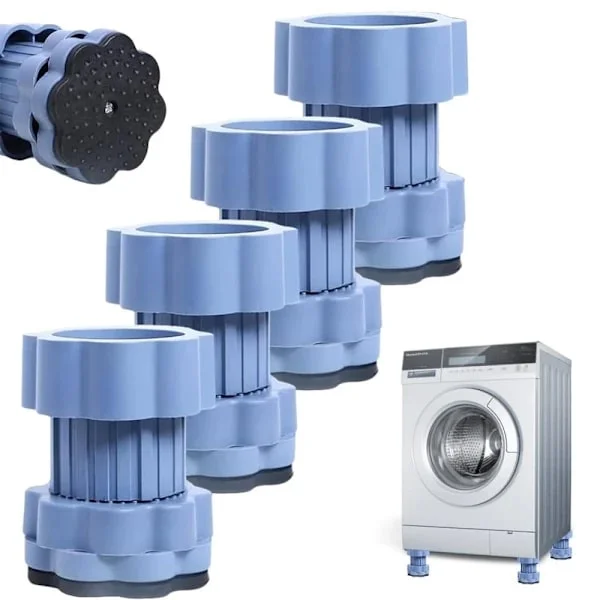 4-pack vibrationsdämpare för tvättmaskiner - antivibrationsplattor, stötdämpare för tvättmaskiner, maskiner och kylskåp