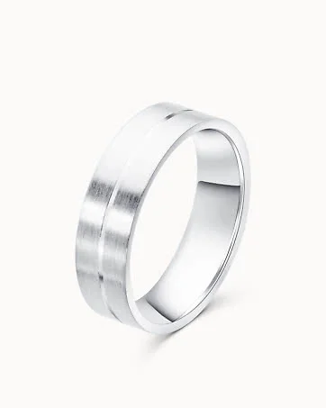 Wedding Ring James for Men 950 Platinum - Wedding Rings from Vanbruun