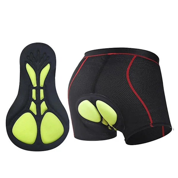 Vadderade cykelbyxor Cykelunderkläder 5d Andningsbara byxor Shorts Mtb Damer Herr Blå Svart Blue Black M[co]