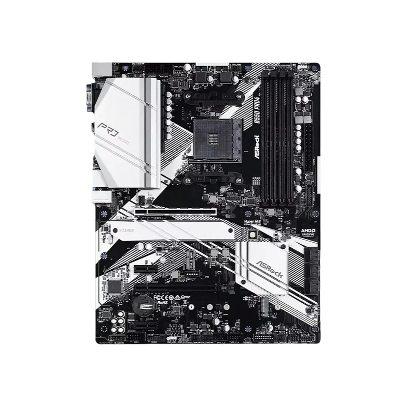 AliExpress - Carte mère ASROCK B550 PRO4 avec chipset AMD B550, compatible avec le socket AMD AM4 Ryzen 9 5950X, Ryzen 7 5800X3D, 4 x DDR4 128 Go ATX.