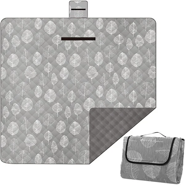 Picnic Tæppe Vandtæt 200x200 Udendørs Strandtæppe Sandfrit Strandmåtte Camping Tæppe Sandtæt Udendørs Tæppe Familie Tæppe Picnic Måtte med