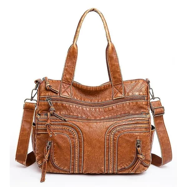 Annmouler Designer Handväska Damväskor PU Läder Mjuka Tygväskor Stor Kapacitet BN Axelväska Kvalitet Crossbody Väska Handväska (handväska 1)