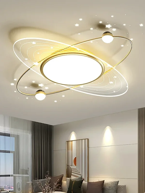 AliExpress - Einfache raum Sternen Decke Licht led Kreisförmige lampe mit Fernbedienung Wohnzimmer Schlafzimmer Nordic Mond kinderzimmer lampe