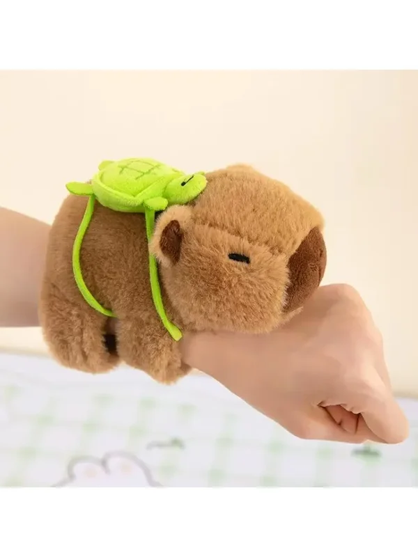 AliExpress - Joli Capybara Animal Slap Snap Wrap Bracelet Bracelet en peluche Animal en peluche Kawaii Capybara main anneau Bracelet enfant jouets 