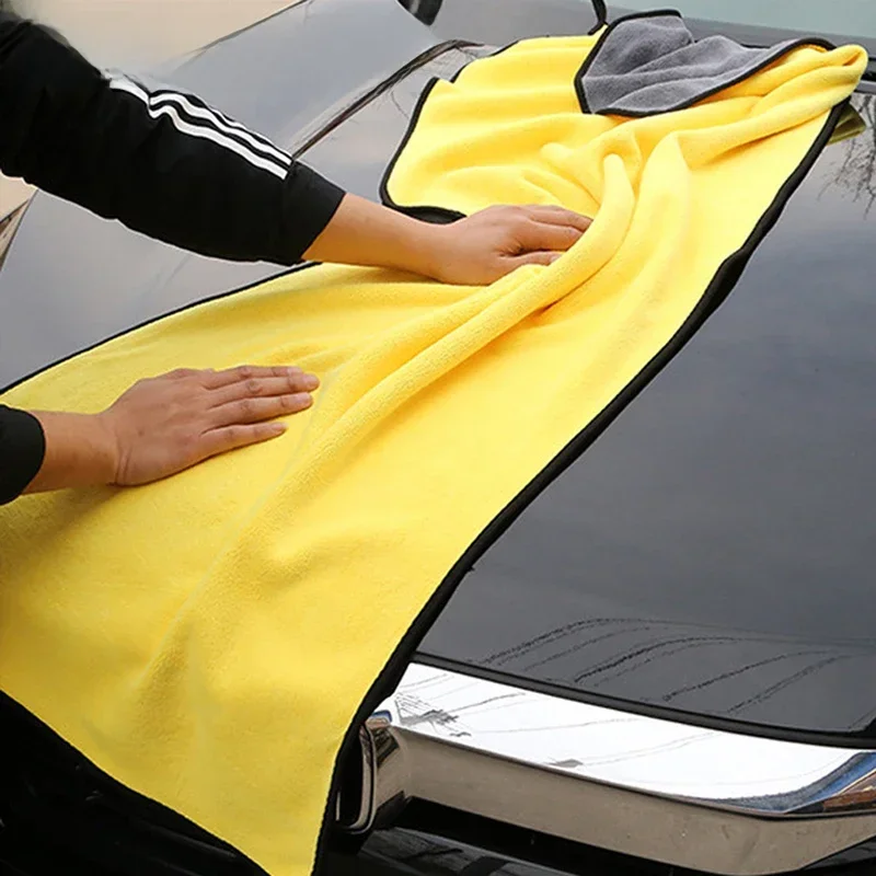 AliExpress - SEAMETAL Microfiber Autowashanddoek 400GSM Dubbelzijdig Koraal Fluwelen Schone Handdoeken Hoge Wateropname Wasstraat Droogdoek