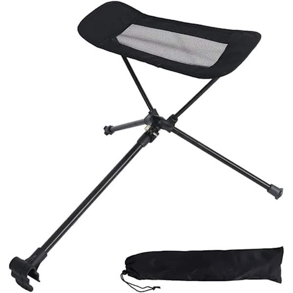 Universell fotpall för campingstol, kraftiga utomhustillbehör för campingstolar, justerbar komfortnivå från 44 till 70 cm