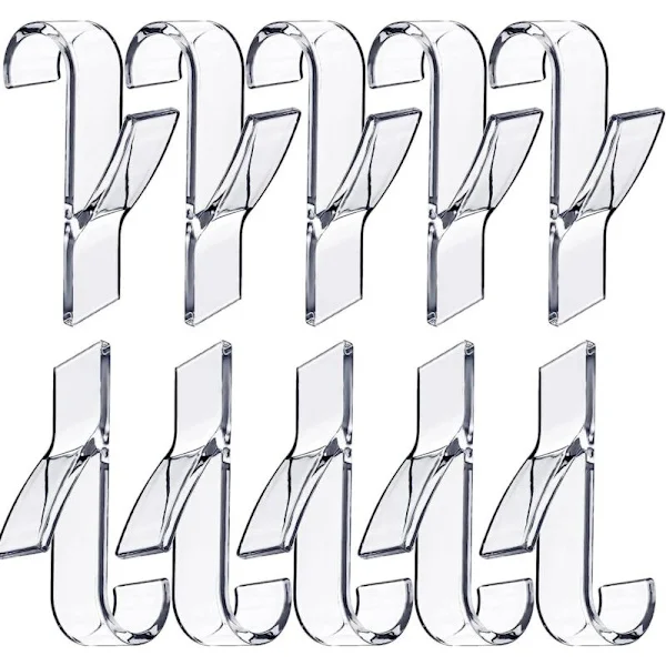 10 transparenta radiatorkrokar, virkad handduk badrumskrok handduk handduk kock radiator torr handduk patere handduk tout radiatorerna (transparenta)