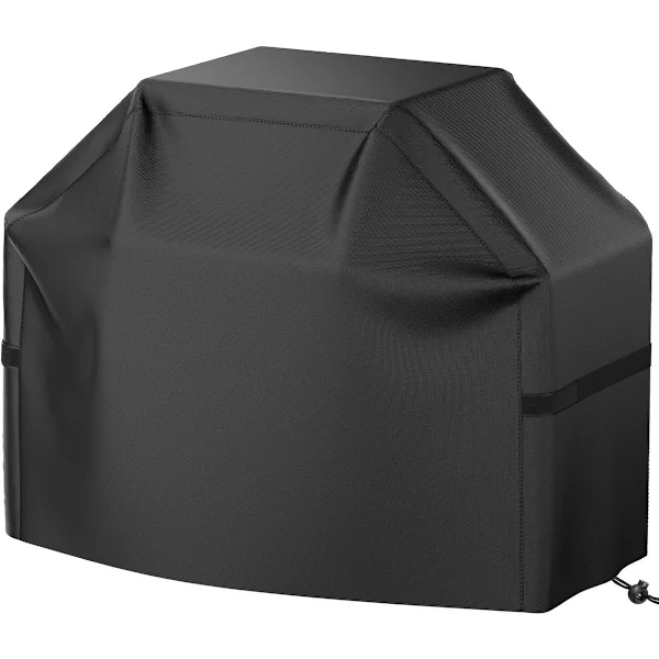 Grilltrekk for grill, 112 cm for liten gassgrill, vanntett, værbestandig, UV-bestandig og fargeekte, med borrelåslukking, svart