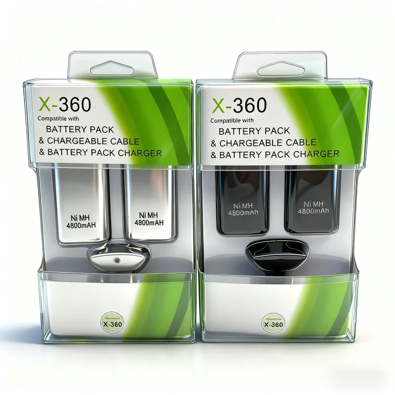 AliExpress - 3IN 1 4800mAh rechargeables 2 Batteries avec 1 câble de chargement pour Batteries de manette de jeu Xbox 360 batterie de contrôleur sans 