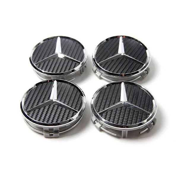 MB09 - 75MM 4-pack Centrumkåpor Mercedes Benz