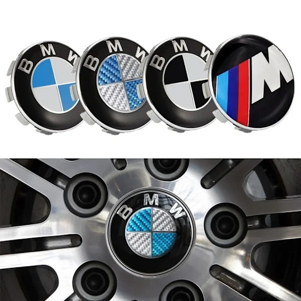 BMW Centrumkåpor / Hjulnav Bil Emblem - 4-Pack