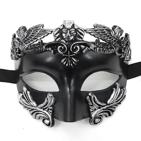 Antik grekisk spartansk krigare romersk maskeradmask män venetiansk mask bröllopsmask maskeradmask bröllopsmask burlesk maskeradfest