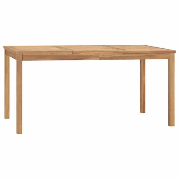 Havemøbel spisebord - Eksklusivt hus - 160x80x77 cm - Massiv teak - Vandbaseret finish