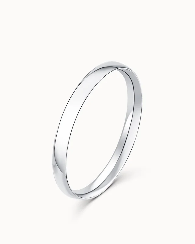 Glat ring dame Naomi 950 Platin 2mm - Forlovelsesringe & Vielsesringe hos Vanbruun