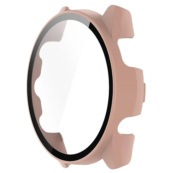 Huamade PC-fodral med skärmskydd i härdat glas för Garmin Forerunner 265 Smart Watch