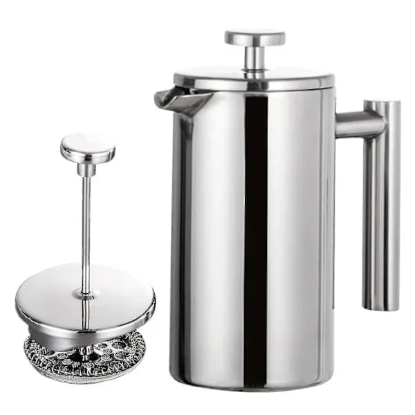 350ml/800ml/1000ml Stainless Steel French Press Coffee Maker Double Wall Insulated Coffee Pot BY 350ml 350ml