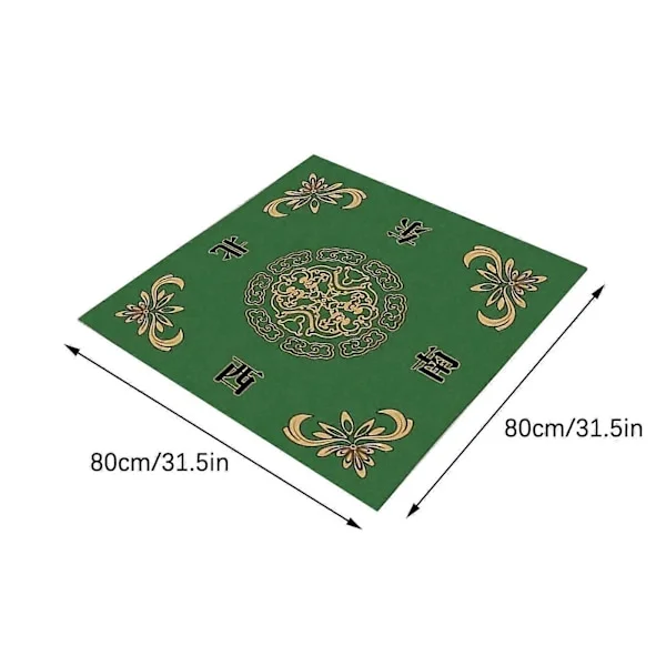Mahjongmatta Reducering Mahjongbord Matta Mahjong Tillbehör Duk Spel Poker Domino Spel Spelmatta För Kortbräde Och Kortspel 80x80cm FLYE3415