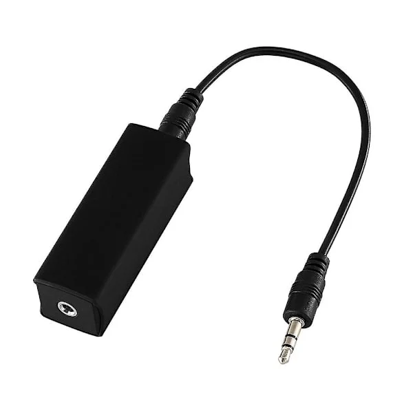 Ground Loop Noise Isolator eliminerar effektivt ljudbrus för bilstereosystem Hemmahögtalare med 3,5 mm ljudkabel