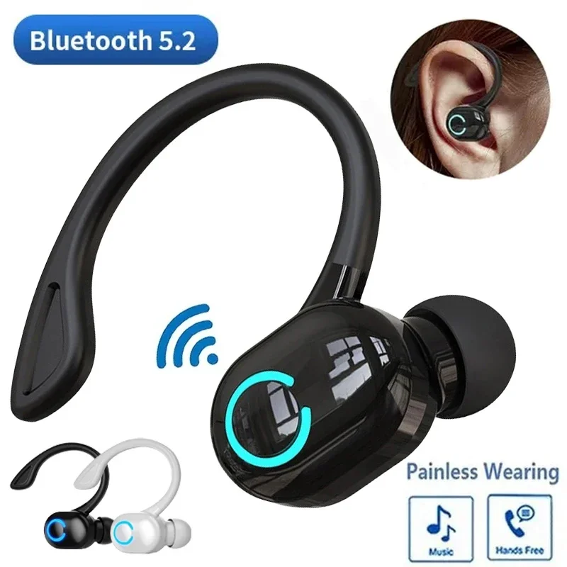 AliExpress - Bluetooth 5.2 Wireless Headset Einzelne Ohrbügel Ohrstöpsel Ultra Lange Akkulaufzeit Business Kopfhörer Handy Kopfhörer Ohrhörer
