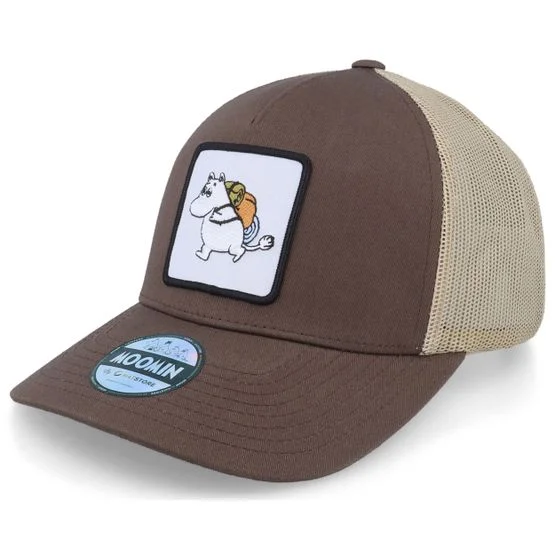 Moomin - Brun trucker Caps - Moomin Backpacker Brown/Khaki Trucker @ Hatstore