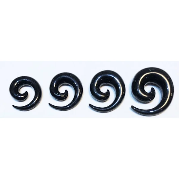 Töjnings kit från 10mm-16mm, 4 st (Spiraler) svart