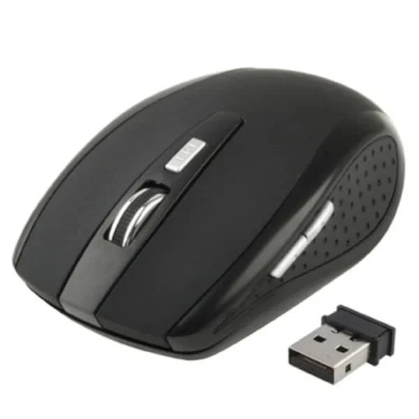 Wireless Computer Mouse - 6D Optical - Black Computer Mouse