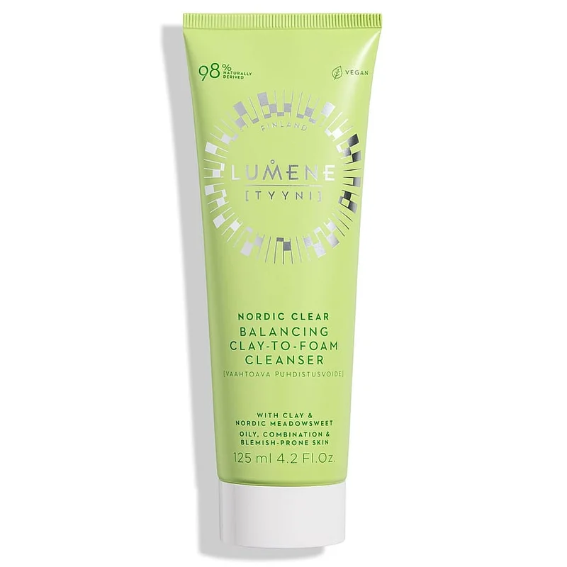 Spar 20% • Køb 2, Lumene Nordic Clear Balancing Clay-to-Foam Cleanser 125 ml, Hudpleje, Renseprodukter, Rens & Vask
