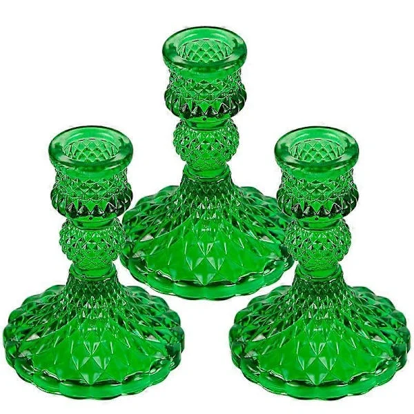 Konisk Lysestake i Glass - Lysestake for Bryllupsdekorasjon